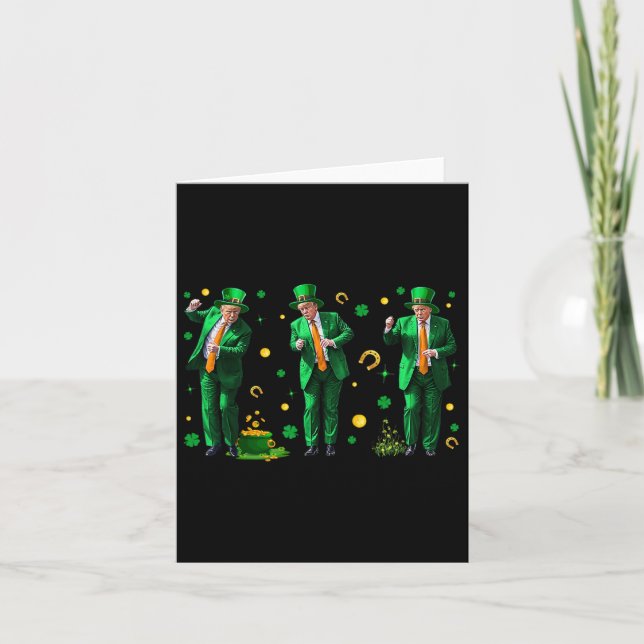 Carte Danse Trump Saint-Patrick  (Devant)