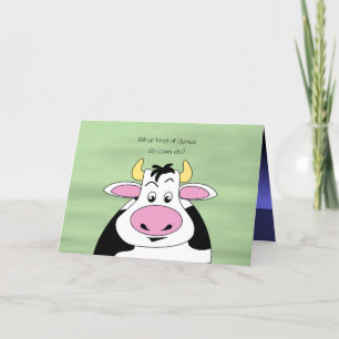 Carte Danser des vaches amusantes pour les danseurs Anni
