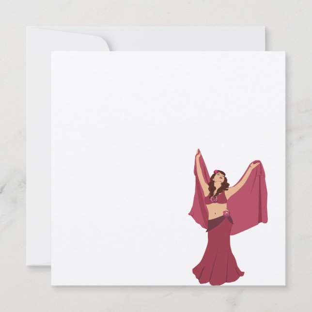Carte Danseur du ventre rose (Devant)
