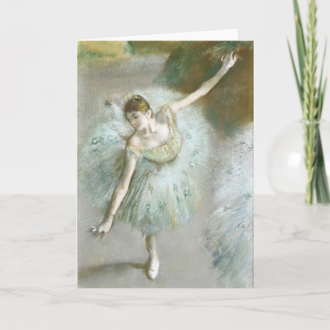 Carte Danseur en vert | Edgar Degas (Devant)