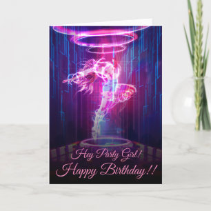 Carte Danseur Neon Night Club