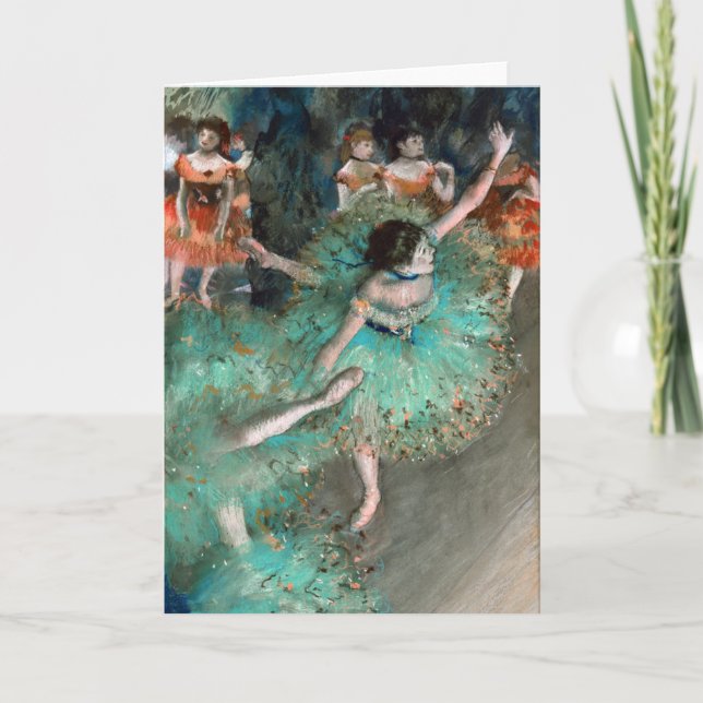 Carte Danseur vert (danseuse Verte) Edgar Degas (Devant)