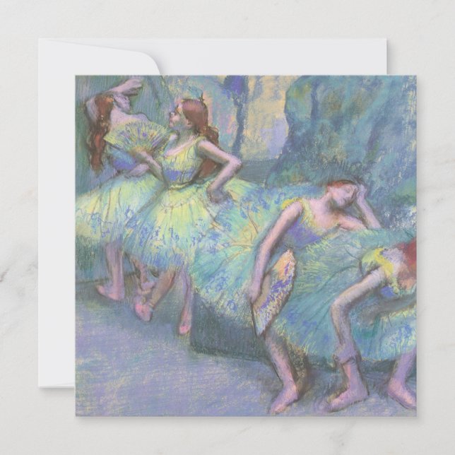 Carte Danseurs de ballet dans les ailes par Edgar Degas (Devant)