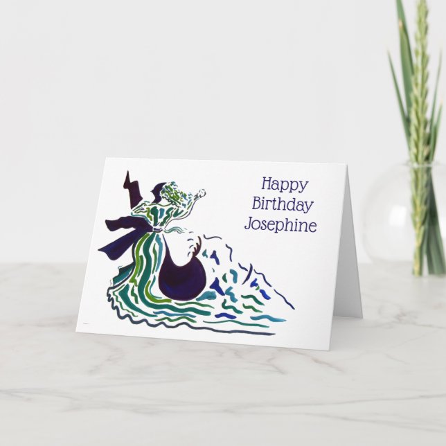 Carte Danseurs de salle de bal sur une vague Anniversair (Devant)