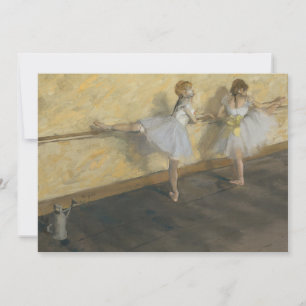 Carte Danseurs Pratiquer au Barre   Edgar Degas