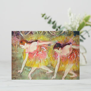 Carte Danseurs se penchent par Edgar Degas, Ballet Art