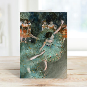 Carte Danseuse, danseuse en vert   Edgar Degas