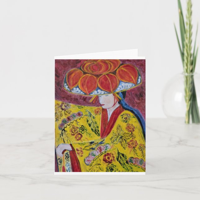 Carte Danseuse traditionnelle okinawaïenne 2 (Devant)