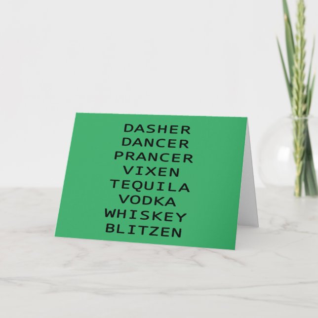 Carte Danseuse Vixen Vodka Tequila Whiskey Blitzen (Devant)