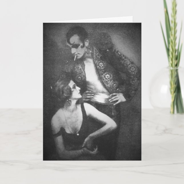 Carte Danseuses Art déco berbères et droguées couples vi (Devant)