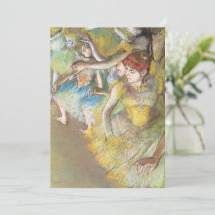 Carte Danseuses de ballet sur la scène par Edgar Degas
