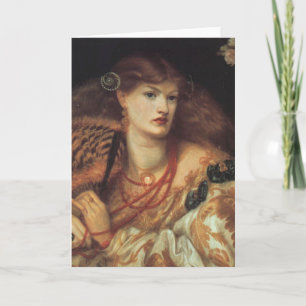 Carte Dante Rossetti Monna Vanna Greeting Card