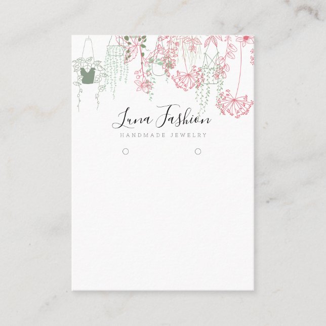 Carte D'appel Affichage de la collection d'oreilles de Fleur sau (Devant)