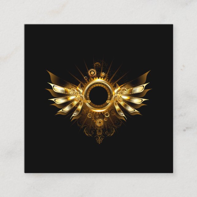 Carte D'appel Ailes de Steampunk (Devant)