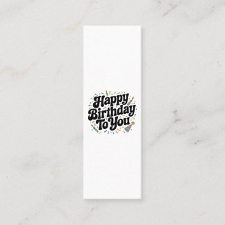 Carte D'appel Anniversaire Rétro Confettis