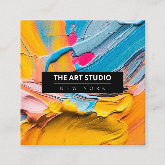 Carte D'appel Art Artiste Art Studio (Devant)