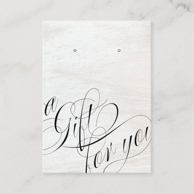 Carte D'appel Bachelorette Bridesmaid Script Bois oreille (Devant)