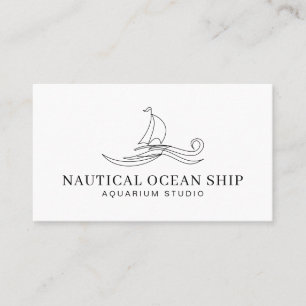 Carte D'appel Bateau Navire Naustique Mer Océan