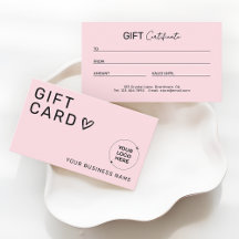 Beauty Business Promotional Gift Certificate