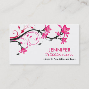 Carte D'appel Belle télécarte florale de maman : : blanc/rose