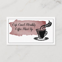Boissons de café Mensuel Rencontrer les membres Ca