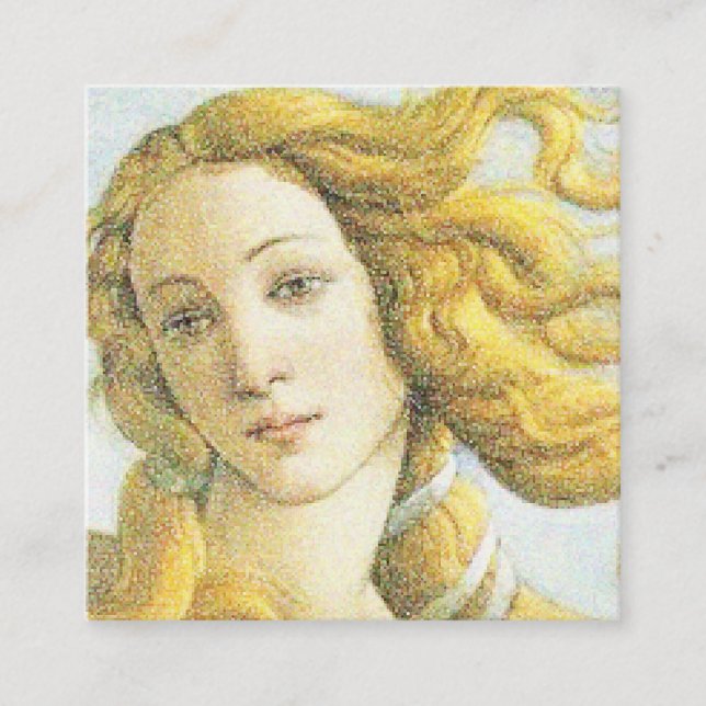 Carte D'appel Botticelli Venus (Devant)