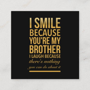 Carte D'appel Bro de sourire Drôle cadeaux d'anniversaire pour 