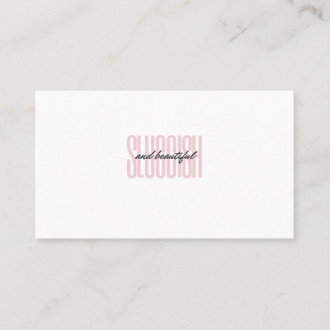 Carte D'appel Bruyant et beau (Devant)