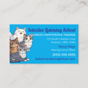 Carte D'appel Cadeau drôle pour amateur de chats / Humour Écol