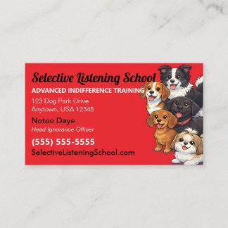 Carte D'appel Cadeau drôle pour les amateurs de chiens / Humour