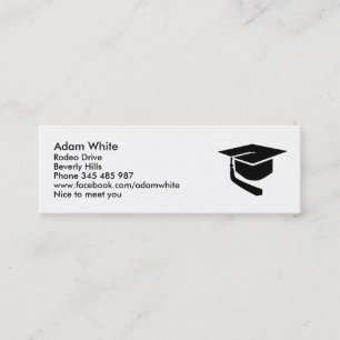 Carte D'appel Casquette d'obtention du diplôme