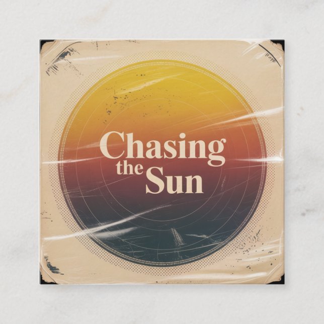 Carte D'appel Chasing The Sun (Devant)