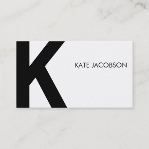 Carte d'appel chic contemporaine