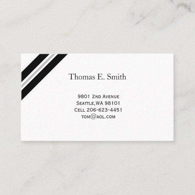 Carte d'appel classique (Devant)