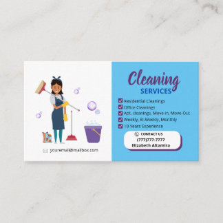 Carte D'appel Cleaning_Bubble Business Card