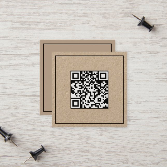 Carte D'appel Code d'analyse simple QR (Devant/Arrière en situation)