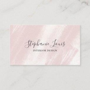 Carte D'appel Code QR Boho Rose Pâle Abstrait Féminin Beauté