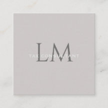 Code QR Gris Taupe Moderne Carré Marque Entreprise