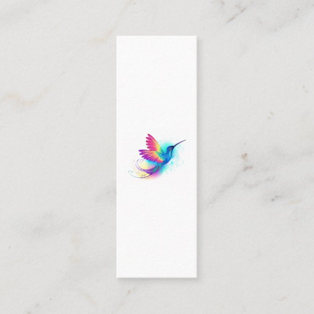 Carte D'appel Colibri arc-en-ciel exotique (Devant)