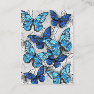 Carte D'appel Composition des White and Blue Butterflies