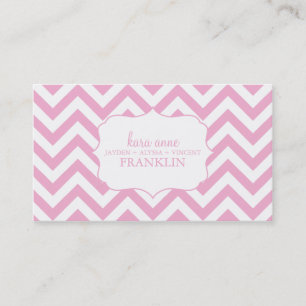 Carte D'appel Contact doux rose de maman personnalisé par