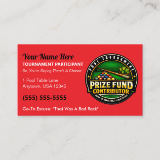 Carte D'appel Contributeur drôle au fonds de prix du tournoi de