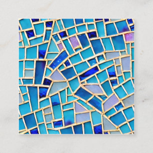 Carte D'appel Couleurs Pastel Gemstone Verre brisé Lea