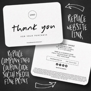 Carte D'appel Coupon Promo simple et personnalisé moderne