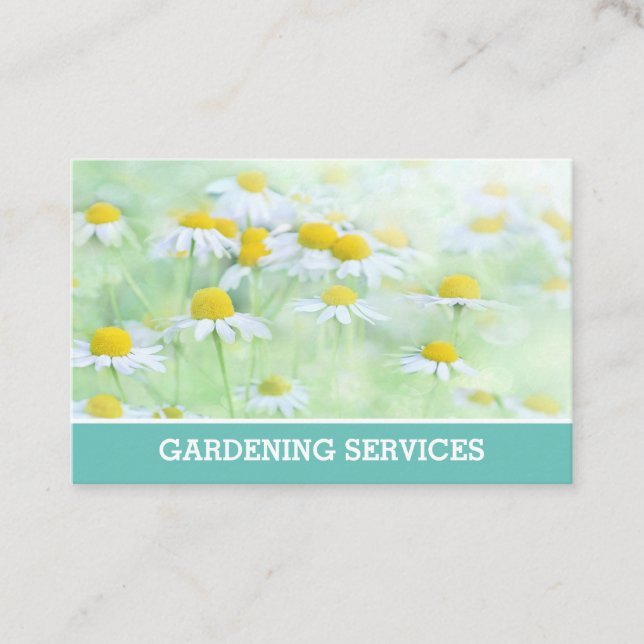 Carte d'appel des services Gardener & Gardening. (Devant)