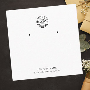 Carte D'appel Design élégant Logo personnalisé Boucles d'oreille