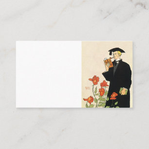 Carte D'appel Diplôme vintage, Diplômé Lecture d'un livre