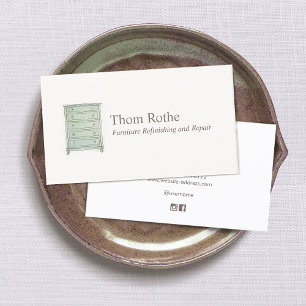 Carte d'appel du meuble Refinisher Poitrine de tir