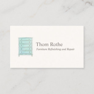 Carte d'appel du meuble Refinisher Poitrine de tir