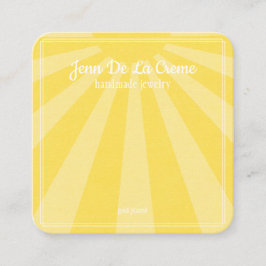 Carte D'appel Écran de bijoux Sunshine Sky à impression blanche
